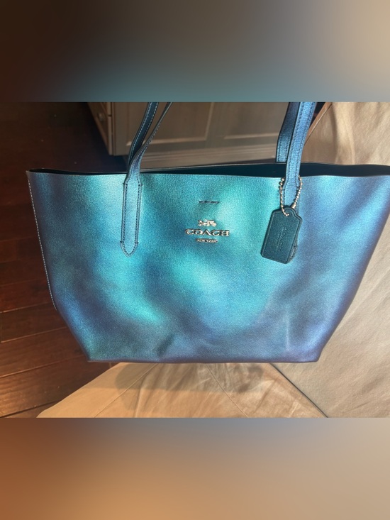 Coach Handbags - Coach holographic tote